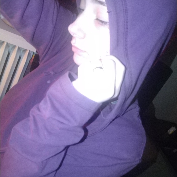 Purple tunic hoodie - Picture 4 of 5